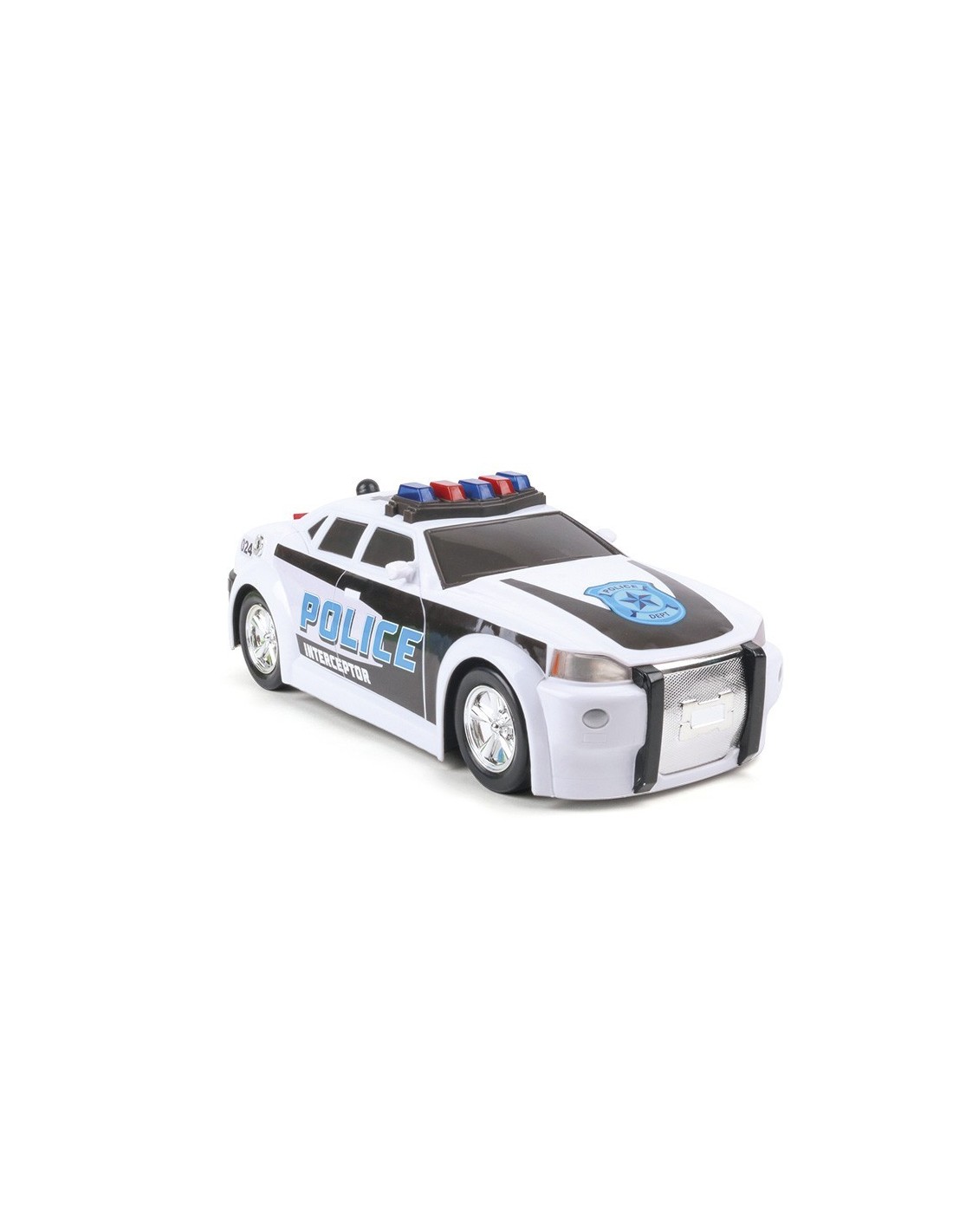 Coche de polic&iacute;a con luces y sirena para jugar con ni&ntilde;os con discapacidad auditiva